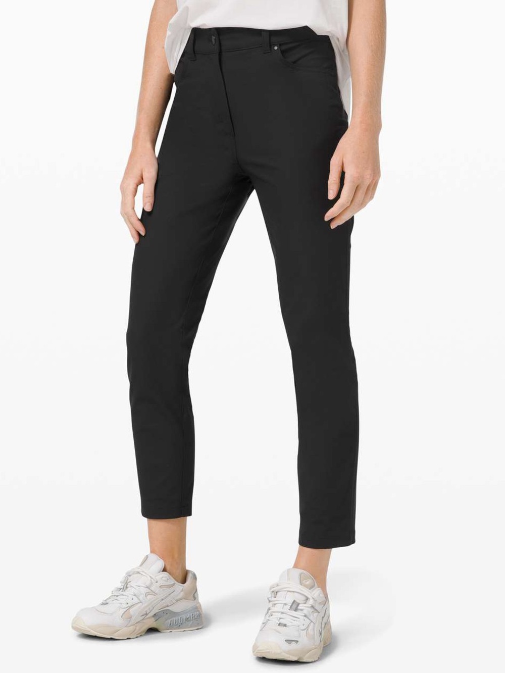 lululemon City Sleek 5 Pocket High Rise 7/8 Pants Black Size 8 Warpstreme